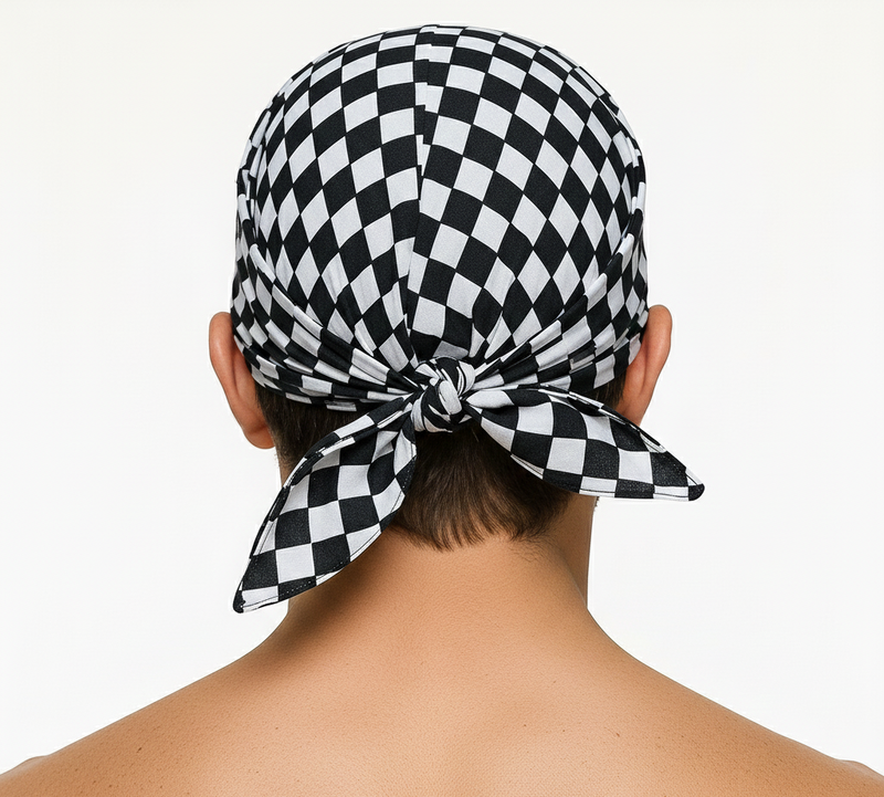 Load image into Gallery viewer, 15x BULK BANDANA Paisley 100% COTTON Head Wrap Bandanna Summer Scarf - Chess Check-2