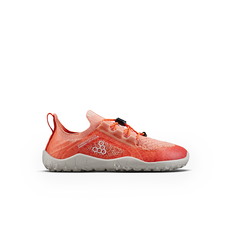Load image into Gallery viewer, Vivobarefoot Primus Trail Knit FG Preschool Sunset-0