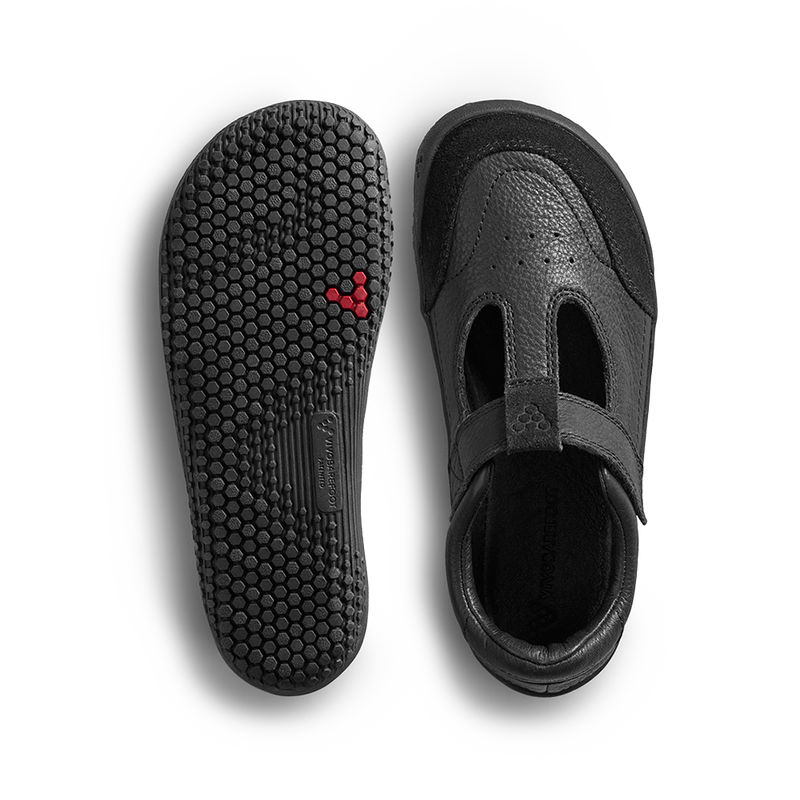 Load image into Gallery viewer, Vivobarefoot Gobi T.Bar School Preschool Obsidian-1