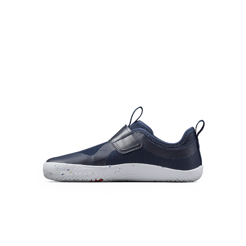 Load image into Gallery viewer, Vivobarefoot Primus Sport IV Preschool – Deep Ocean lightweight barefoot trainers for kids.
