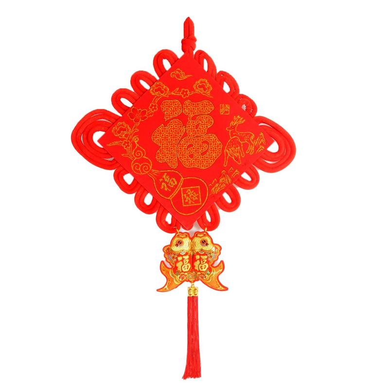 Load image into Gallery viewer, Chinese New Year Fortune Hanging Decoration 108cm Red Tassel Ornament - Extra Large-3