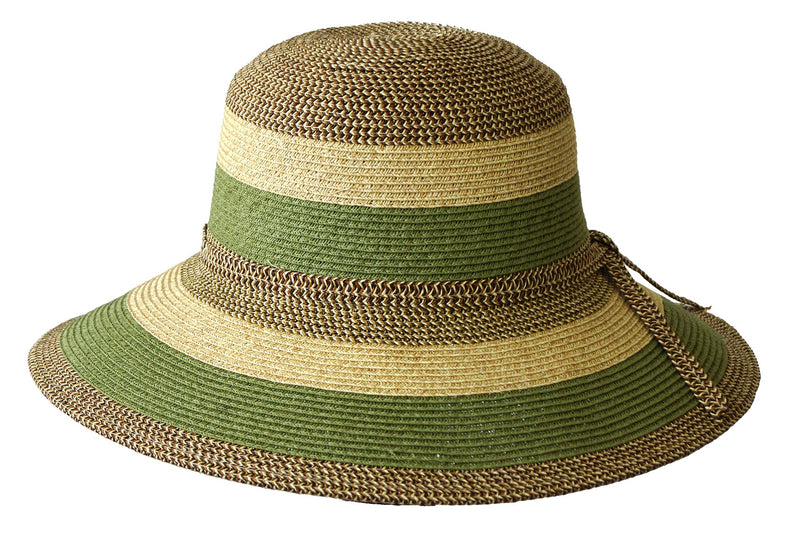 Load image into Gallery viewer, Jacaru 1752 Striped Wide Brim Hat – Adjustable | Vegan | 3 Colours | One Size