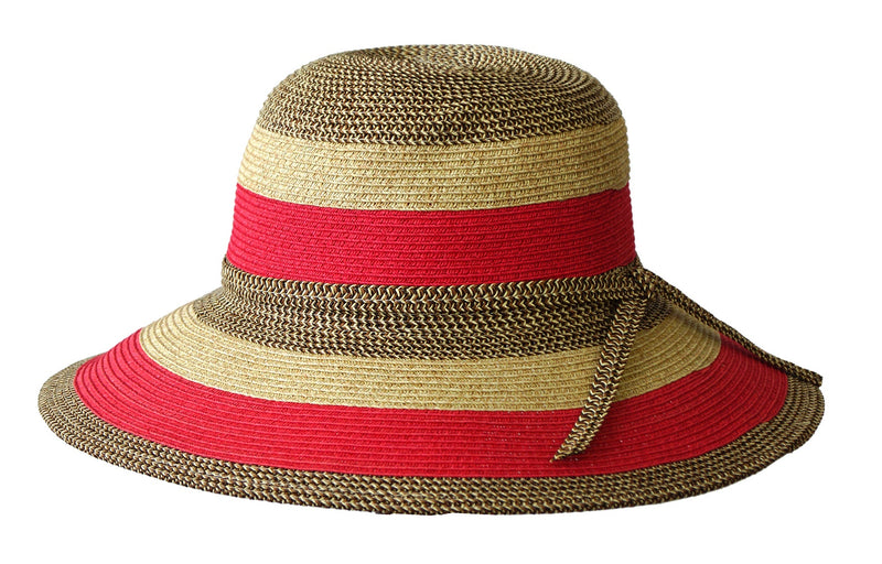 Load image into Gallery viewer, Jacaru 1752 Striped Wide Brim Hat – Adjustable | Vegan | 3 Colours | One Size