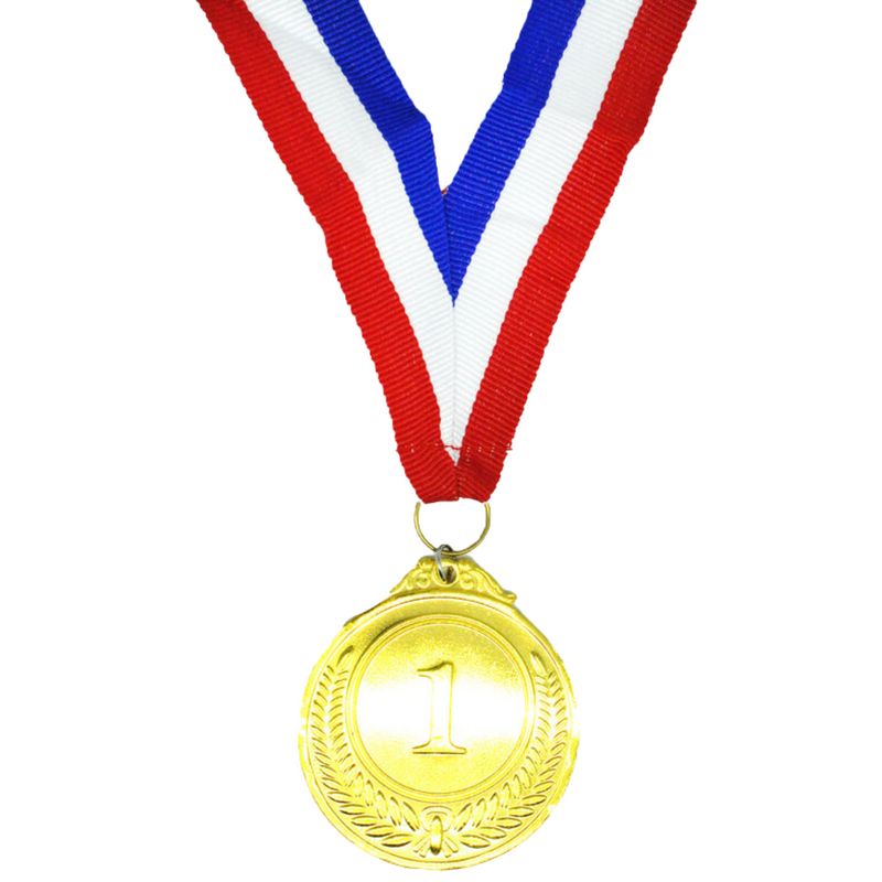 Load image into Gallery viewer, 12x 1st METAL GOLD WINNER MEDALS Sports Day School 46cm Ribbon Olympics-4