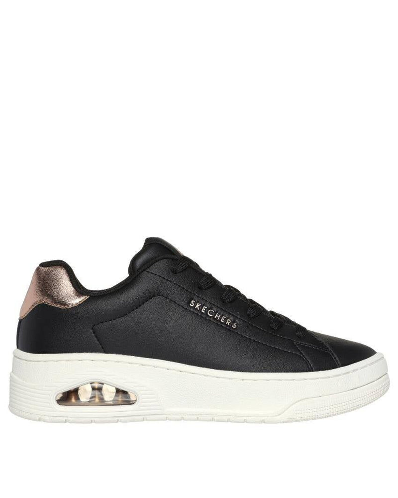 Load image into Gallery viewer, Skechers Womens Lace Up Uno Court Courted Air Sneakers Shoes in Black-4