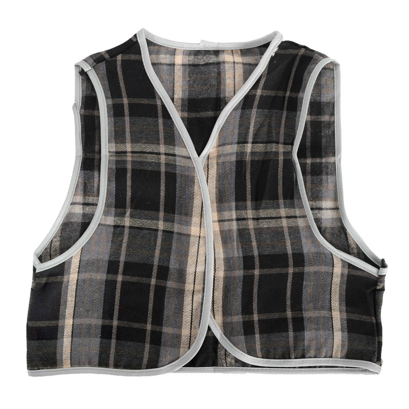 Load image into Gallery viewer, Childrens Grey Checkered Party Costume Vest Boys Kids Victorian, Cowboy or 1920s Style-0
