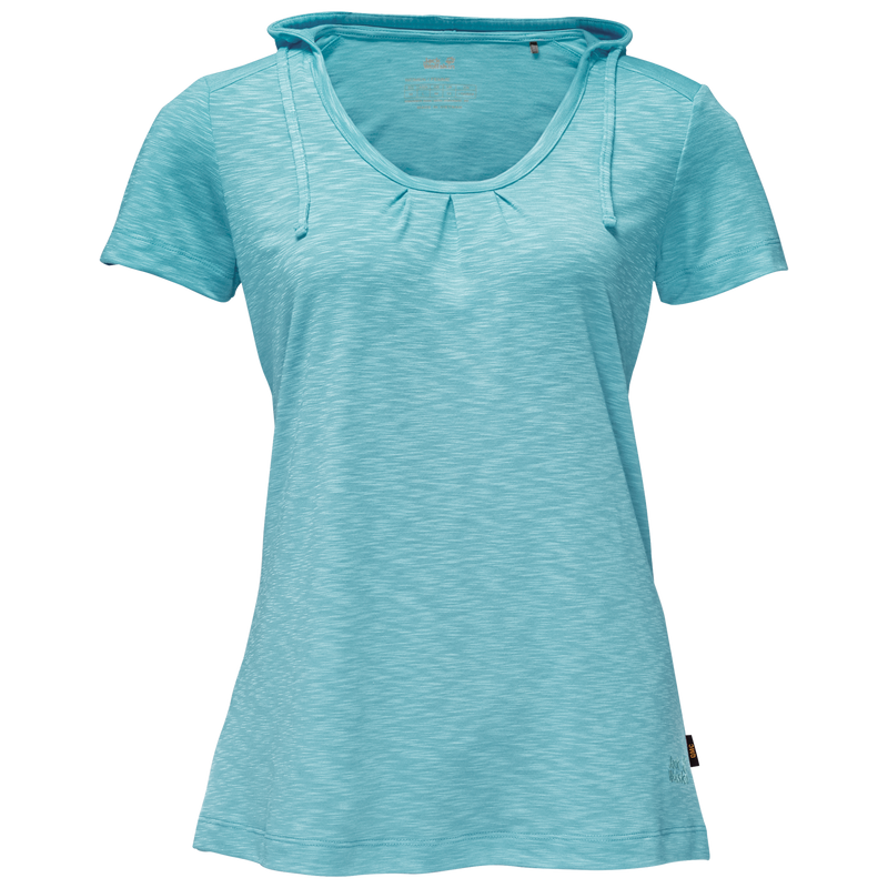 Load image into Gallery viewer, Jack Wolfskin Womens Travel Hoody Top Hoodie T Shirt Comfortable Tee - Aqua - XS-0