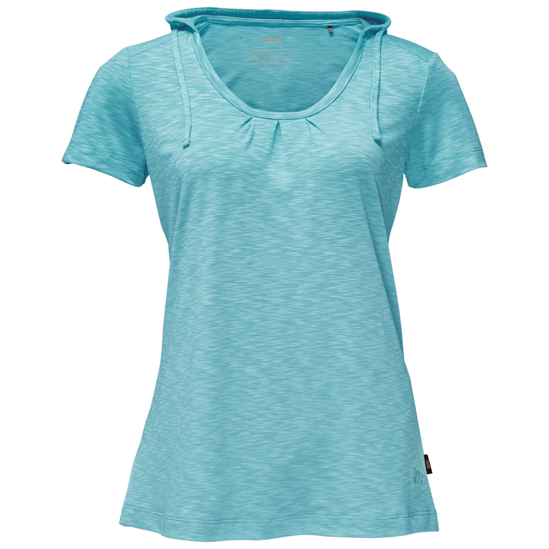 Load image into Gallery viewer, Jack Wolfskin Womens Travel Hoody Top Hoodie T Shirt Comfortable Tee - Aqua - XS-2
