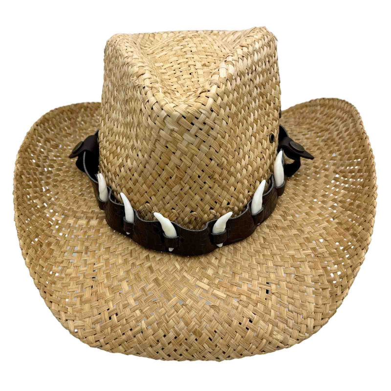 Load image into Gallery viewer, Jacaru 1818G Straw Cowboy Hat – Vegan | Natural