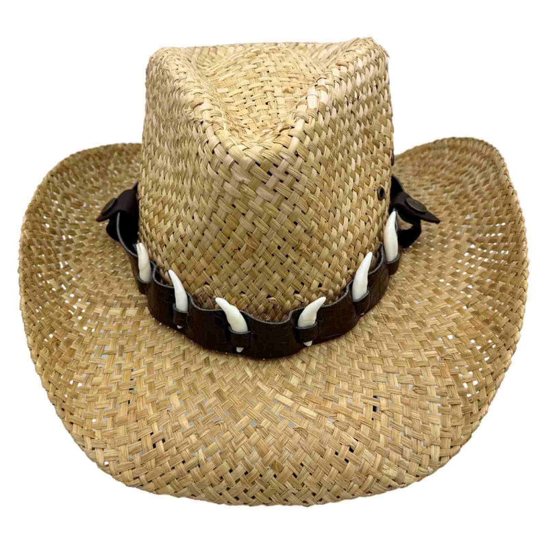 Load image into Gallery viewer, Jacaru 1818G Straw Cowboy Hat – Vegan | Natural