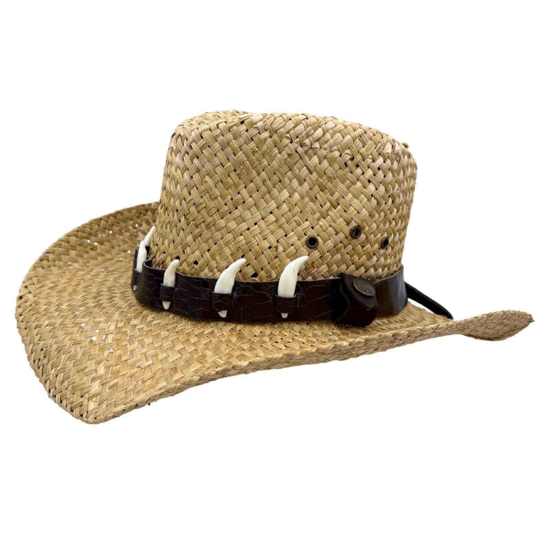 Load image into Gallery viewer, Jacaru 1818G Straw Cowboy Hat – Vegan | Natural