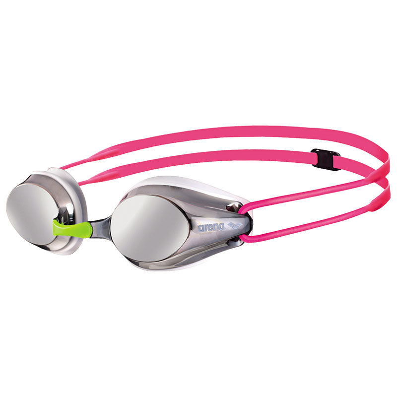 Load image into Gallery viewer, Arena Junior Kids Tracks Mirror Goggles in Silver/White/Pink-0