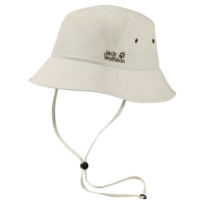 Load image into Gallery viewer, JACK WOLFSKIN Supplex Bucket Hat Sun Cap Floppy Fishing Camping - White Sand-0