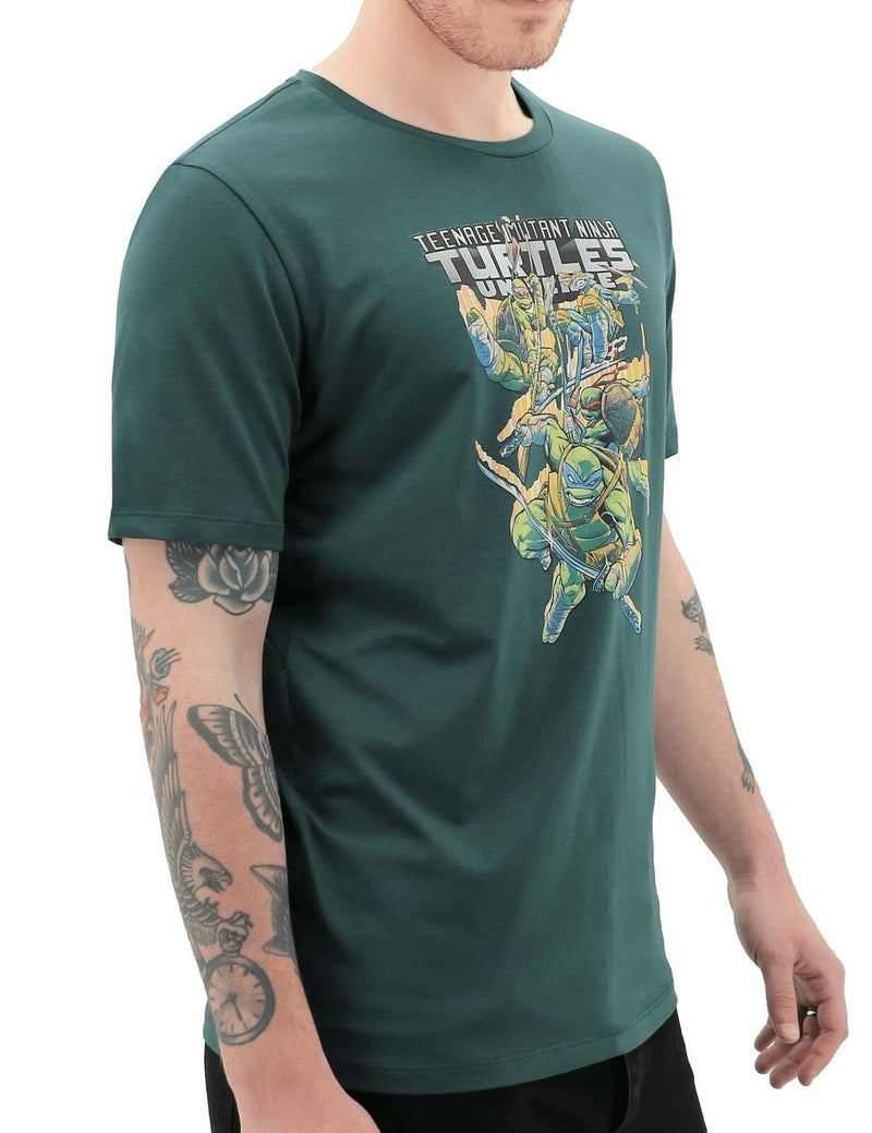 Load image into Gallery viewer, Teenage Mutant Ninja Turtles Mens T Shirt Tee Top Booyakasha - Green-3