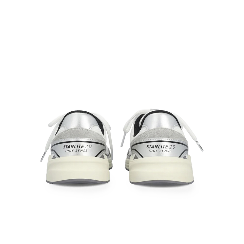Load image into Gallery viewer, Groundies Starlite 2.0 Men's Barefoot Sneakers – White/Silver/Black