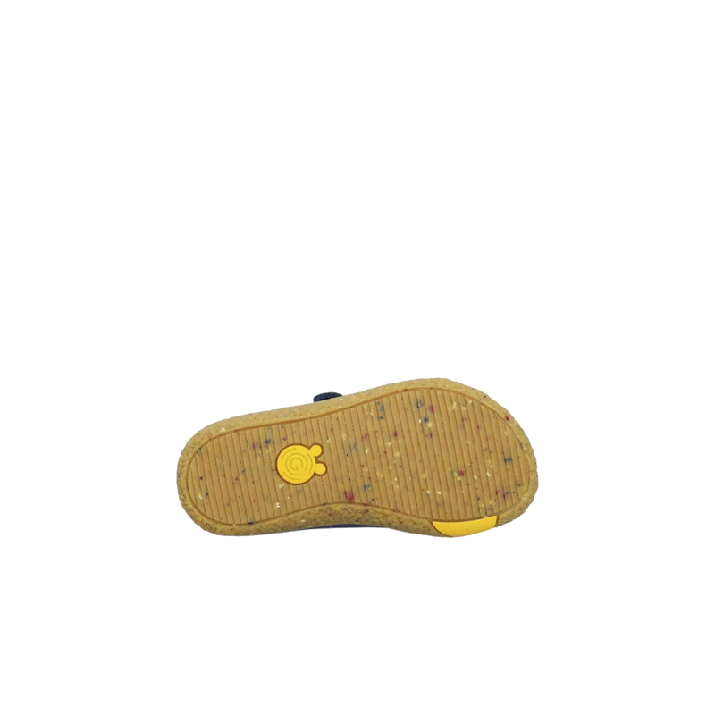 Load image into Gallery viewer, Groundies Malmö Kids' Barefoot Sneakers – Navy/Yellow