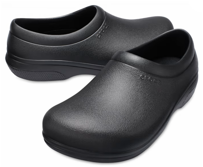 Load image into Gallery viewer, Crocs Mens On-The-Clock Work Slip-On Waterproof Slip-Resistant - Black
