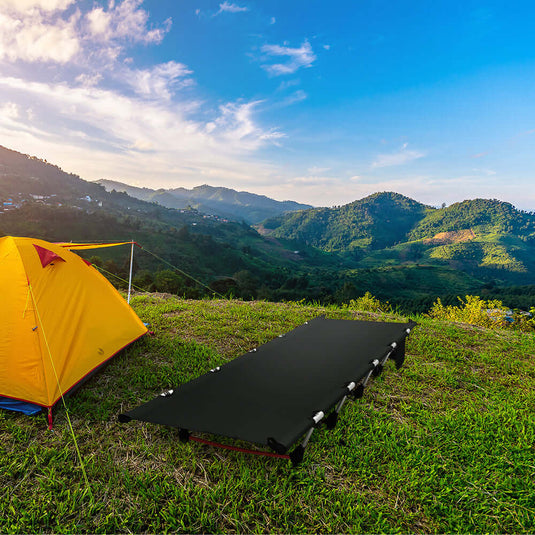 HYPERANNGER Ultralight Folding Tent Camping Cot Bed | Adventureco