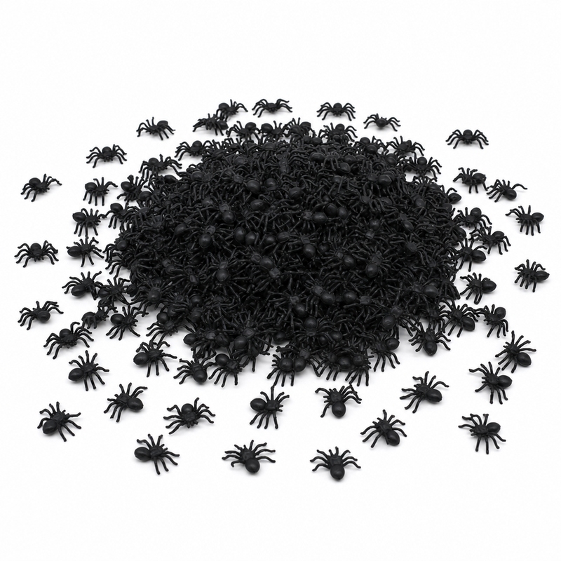 Load image into Gallery viewer, 120x MINI FAKE SPIDERS Trick Halloween Scary Arachnids Joke Prank Small Gag Toy Bug-0