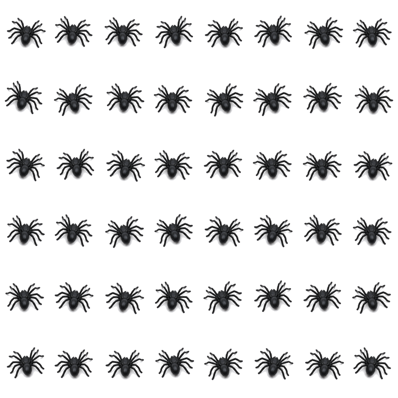 Load image into Gallery viewer, 48x MINI FAKE SPIDERS Trick Halloween Scary Arachnids Joke Prank Small Gag Toy Bug-1