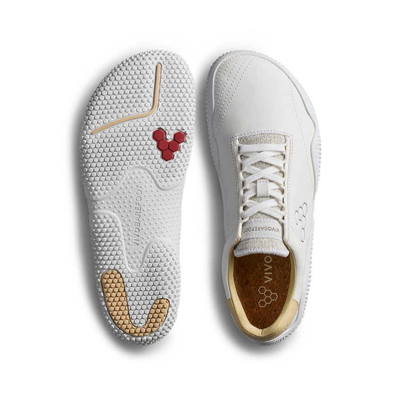 Load image into Gallery viewer, Vivobarefoot Motus Studio Sneaker Leather Womens Bright White-1