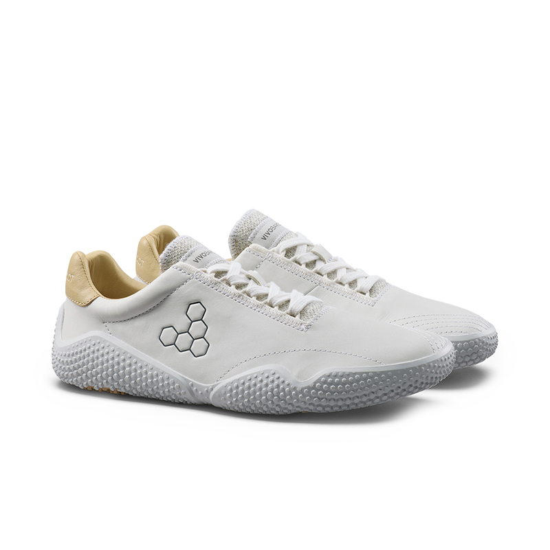 Load image into Gallery viewer, Vivobarefoot Motus Studio Sneaker Leather Womens Bright White-3