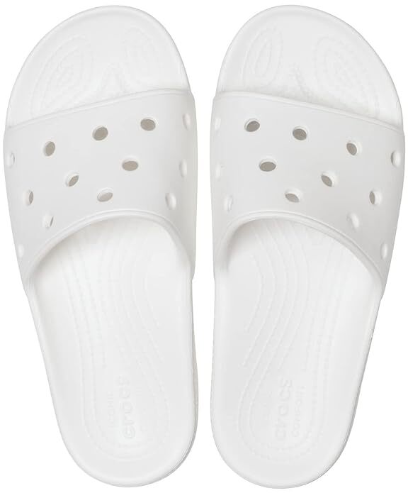 Load image into Gallery viewer, Crocs Mens Classic Slide Sandals Flip Flops Thongs - White-4