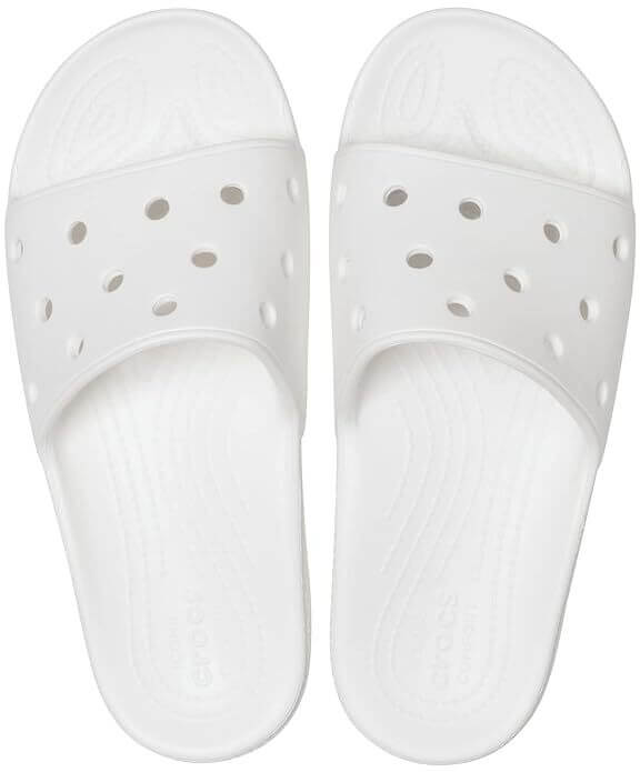 Load image into Gallery viewer, Crocs Mens Classic Slide Sandals Flip Flops Thongs - White-4