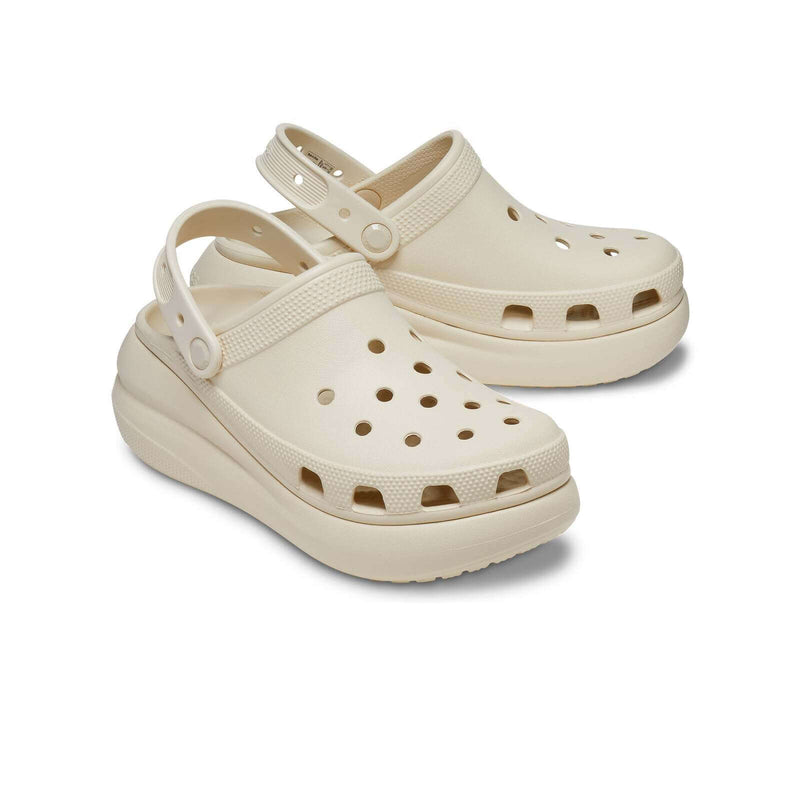 Load image into Gallery viewer, Crocs Classic Crush Platform Clog Sandals - Bone-0