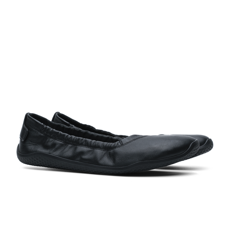 Load image into Gallery viewer, Vivobarefoot Primus Asana Yin Ballerina Leather Womens Obsidian-3
