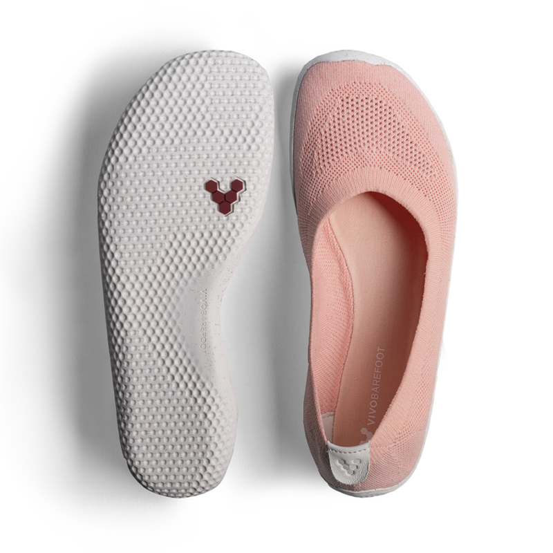 Load image into Gallery viewer, Vivobarefoot Primus Asana Yin Ballerina Knit Womens Peach Melba-1
