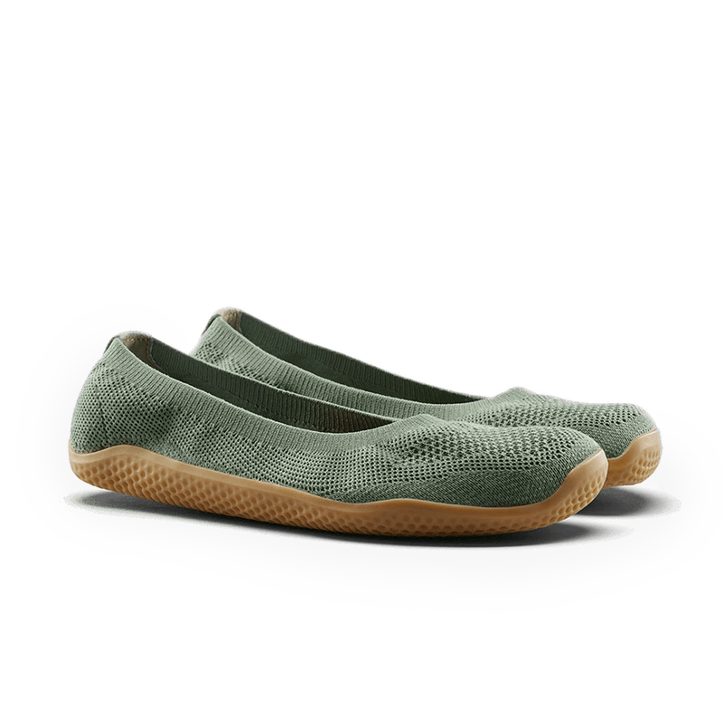 Load image into Gallery viewer, Vivobarefoot Asana Yin Ballerina Knit Women's Barefoot Pump – Dusty Green