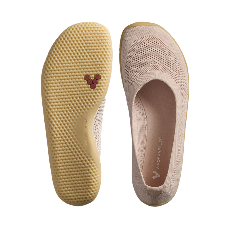 Load image into Gallery viewer, Vivobarefoot Asana Yin Ballerina Knit Womens Rose-1