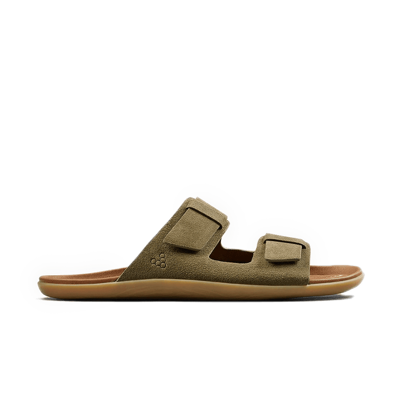 Load image into Gallery viewer, Vivobarefoot Sensus Yin Slide Womens Dark Olive-0