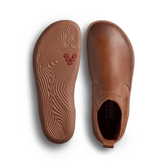 Vivobarefoot Sensus Chelsea Womens Dark Tan-1
