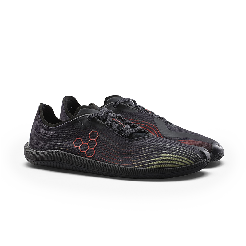 Load image into Gallery viewer, Vivobarefoot Primus Flow Womens Obsidian/Cherry Tomato-3