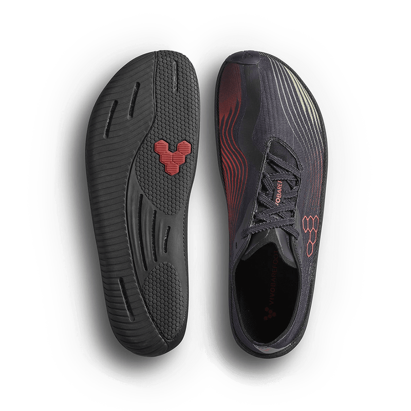 Load image into Gallery viewer, Vivobarefoot Primus Flow Womens Obsidian/Cherry Tomato-1
