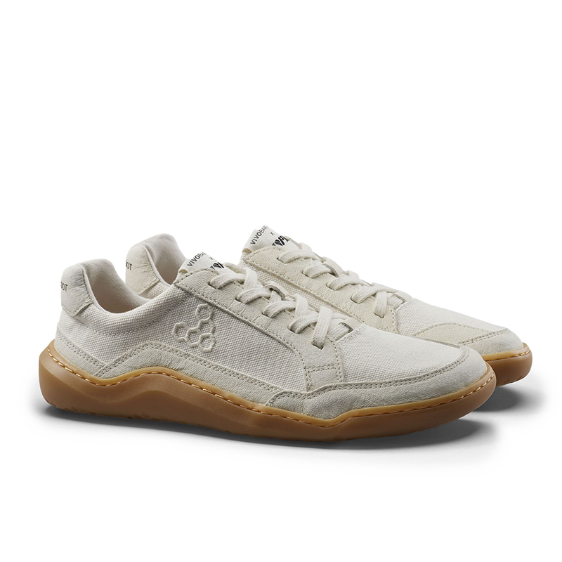 Load image into Gallery viewer, Vivobarefoot Gobi II Sneaker Premium Canvas Womens Natural White-3