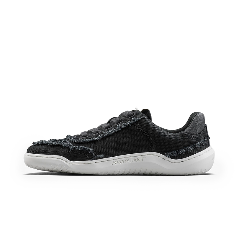 Load image into Gallery viewer, Vivobarefoot Gobi Sneaker Canvas Womens Obsidian-2