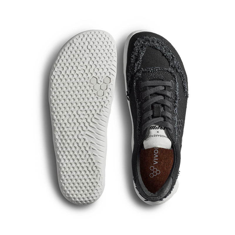 Load image into Gallery viewer, Vivobarefoot Gobi Sneaker Canvas Womens Obsidian-1