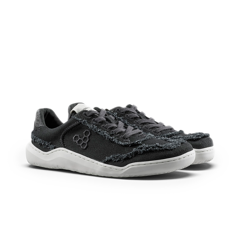 Load image into Gallery viewer, Vivobarefoot Gobi Sneaker Canvas Womens Obsidian-3