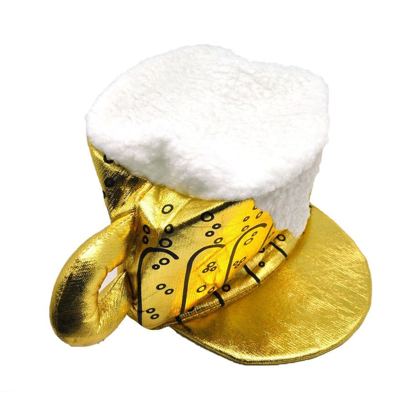 Load image into Gallery viewer, Gold Beer Novelty Hat – Fun Party Costume for Australia Day, St. Patrick’s Day, Oktoberfest-2
