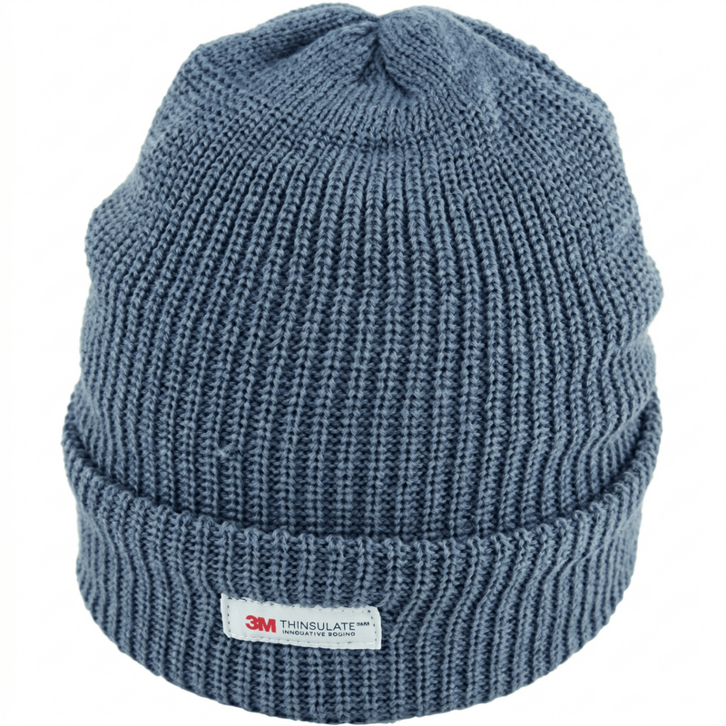 Load image into Gallery viewer, THINSULATE Acrylic Rib Knit BEANIE Hat Winter Thermal Lined Warmer Snow Ski - Charcoal Grey-0