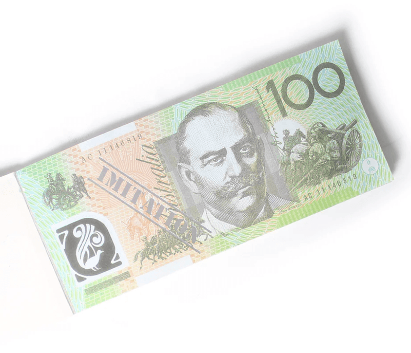 Load image into Gallery viewer, 100 Dollar Australian Souvenir Note Pad Fake AUD Money - 1 Pack of 50 Sheets-4