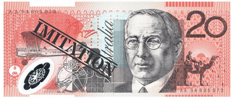 Load image into Gallery viewer, 20 Dollar Australian Souvenir Note Pad Fake AUD Money - 1 Pack of 50 Sheets-1