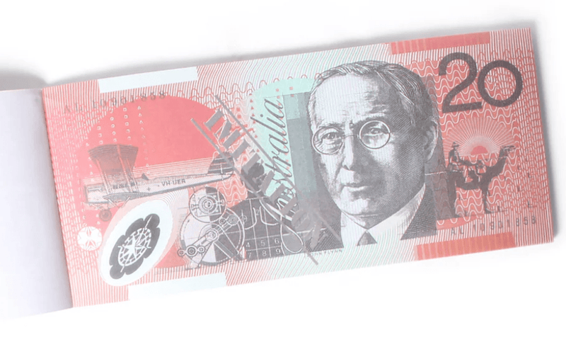 Load image into Gallery viewer, 20 Dollar Australian Souvenir Note Pad Fake AUD Money - 1 Pack of 50 Sheets-4
