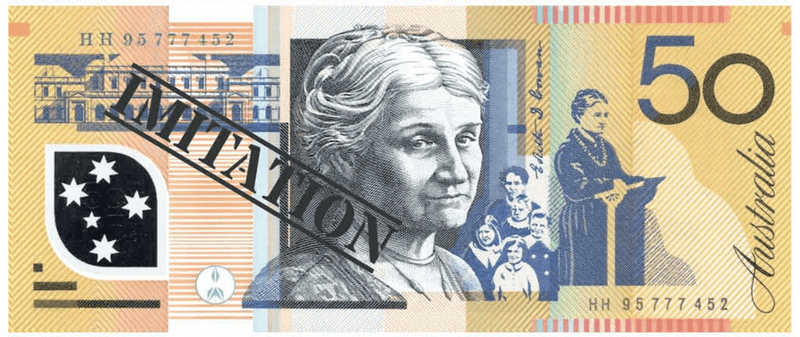 Load image into Gallery viewer, 50 Dollar Australian Souvenir Note Pad Fake AUD Money - 1 Pack of 50 Sheets-0