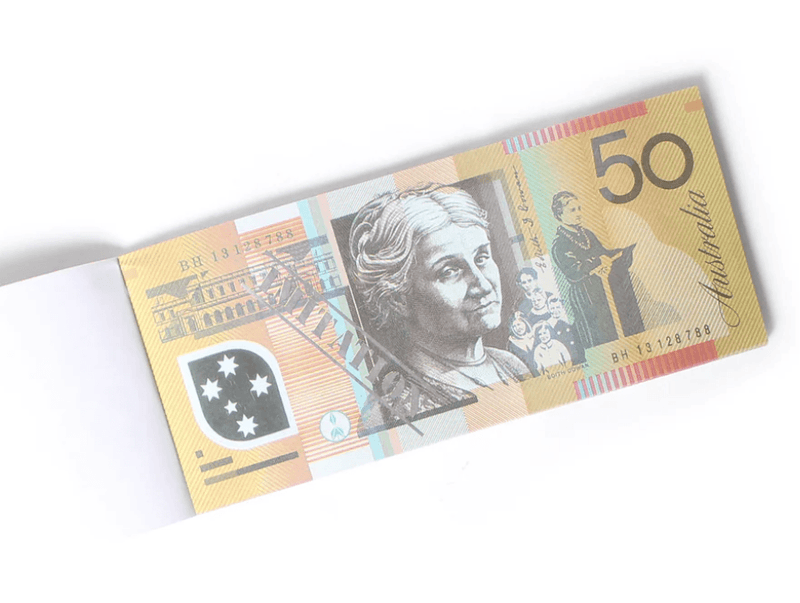Load image into Gallery viewer, 50 Dollar Australian Souvenir Note Pad Fake AUD Money - 1 Pack of 50 Sheets-3