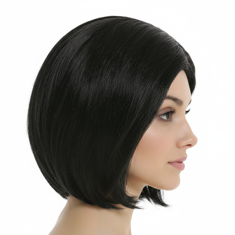 Load image into Gallery viewer, ASSYMETRICAL BOB WIG Funky Trendy Modern Cosplay Wigs Party Costume - Black-2