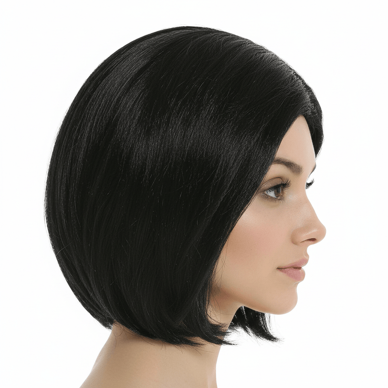 Load image into Gallery viewer, ASSYMETRICAL BOB WIG Funky Trendy Modern Cosplay Wigs Party Costume - Black-2